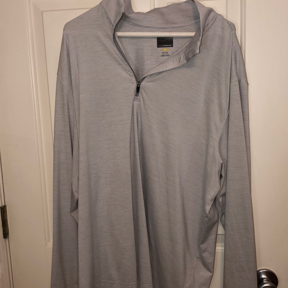 GREG NORMAN GREY PULLOVER